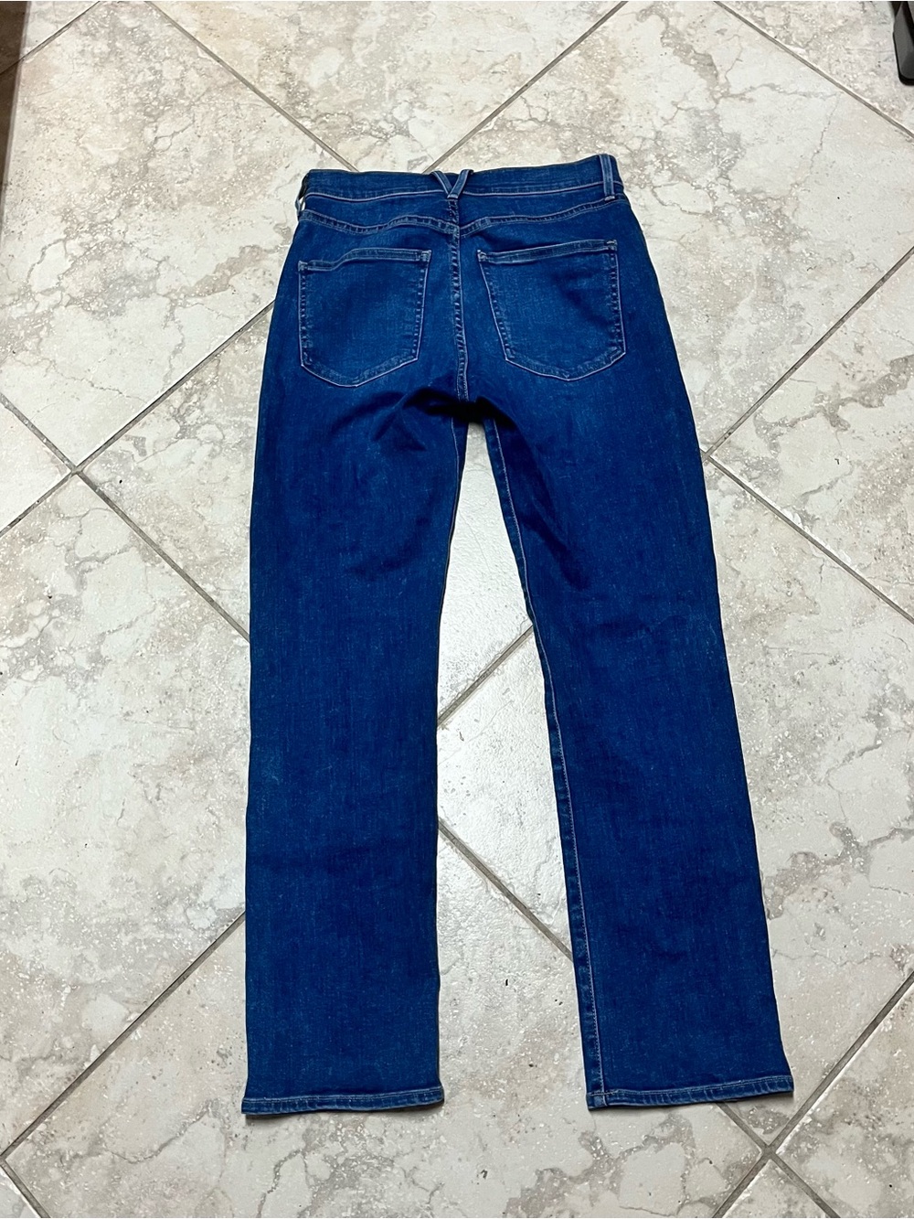 Veronica Beard Ryleigh Slim Straight High Rise Jeans Seas The Moment Size 26 - Picture 4 of 8